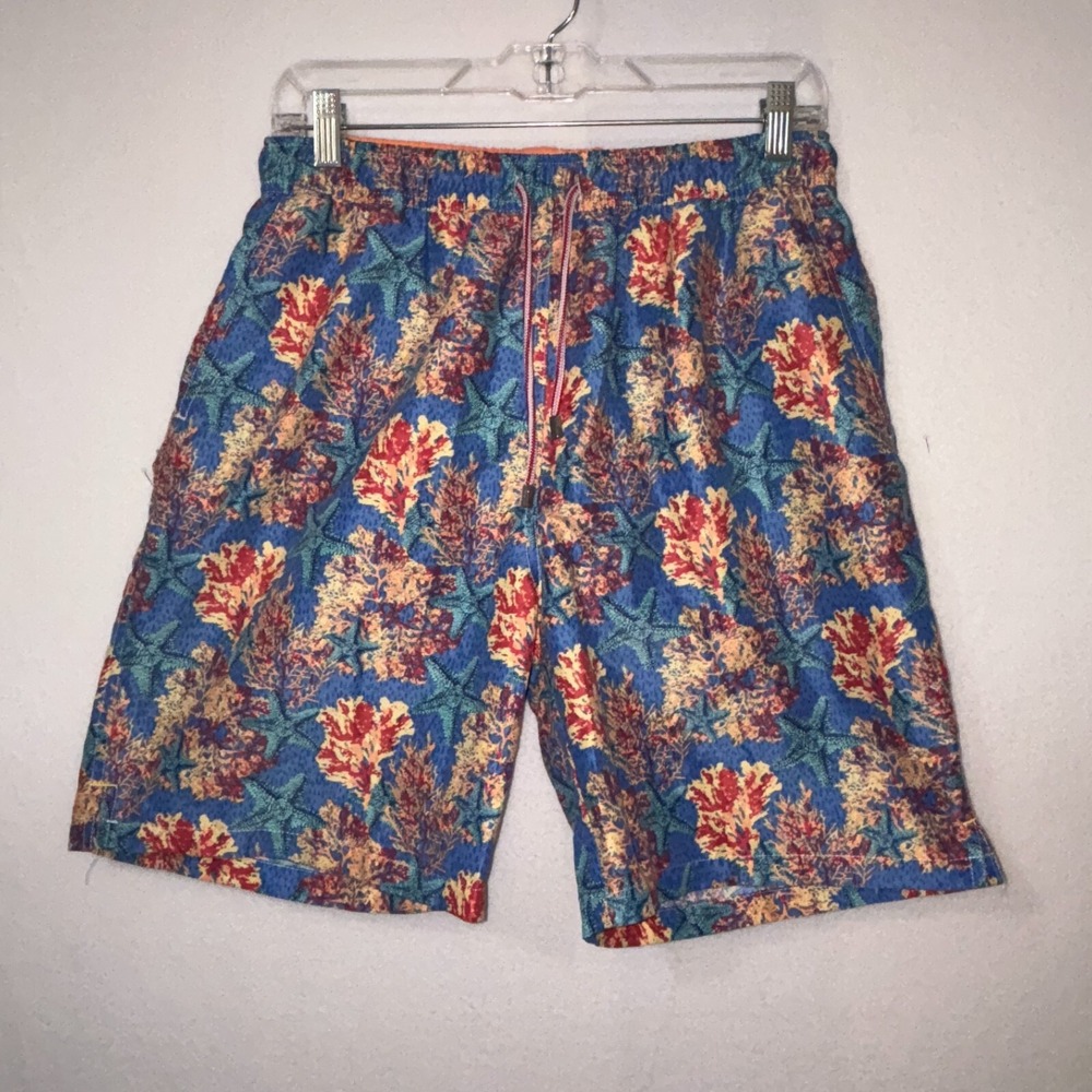 Peter Millar Swim‎ Suit Trunks Seaside Collection Blue Men's Medium